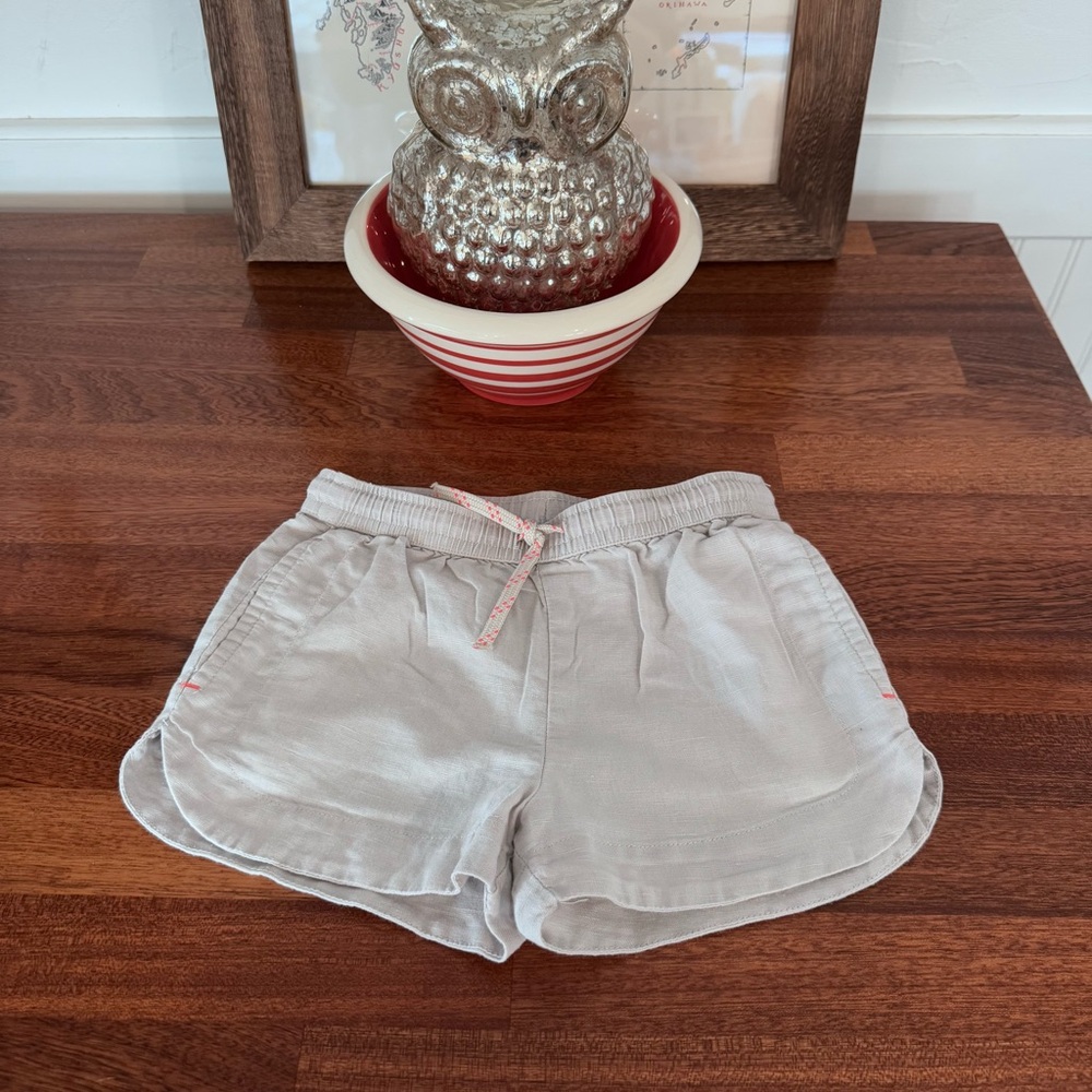 Crewcuts Girls's Gray Linen Shorts